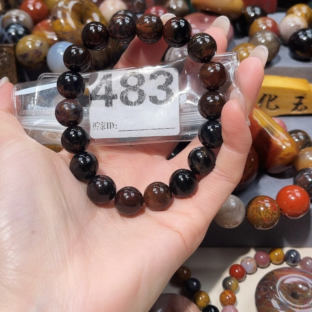 硅化玉未镶嵌天然北北票硅化玉手串12