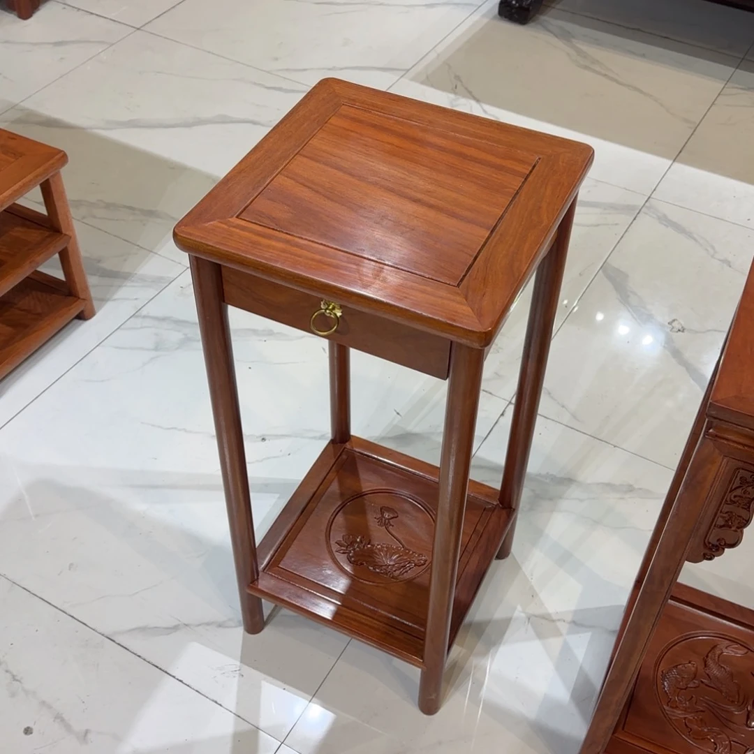 花梨木类成套家具刚果花梨35✖️35高80抽屉花架