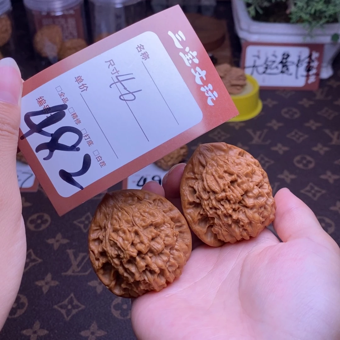 文玩核桃把件46官帽482