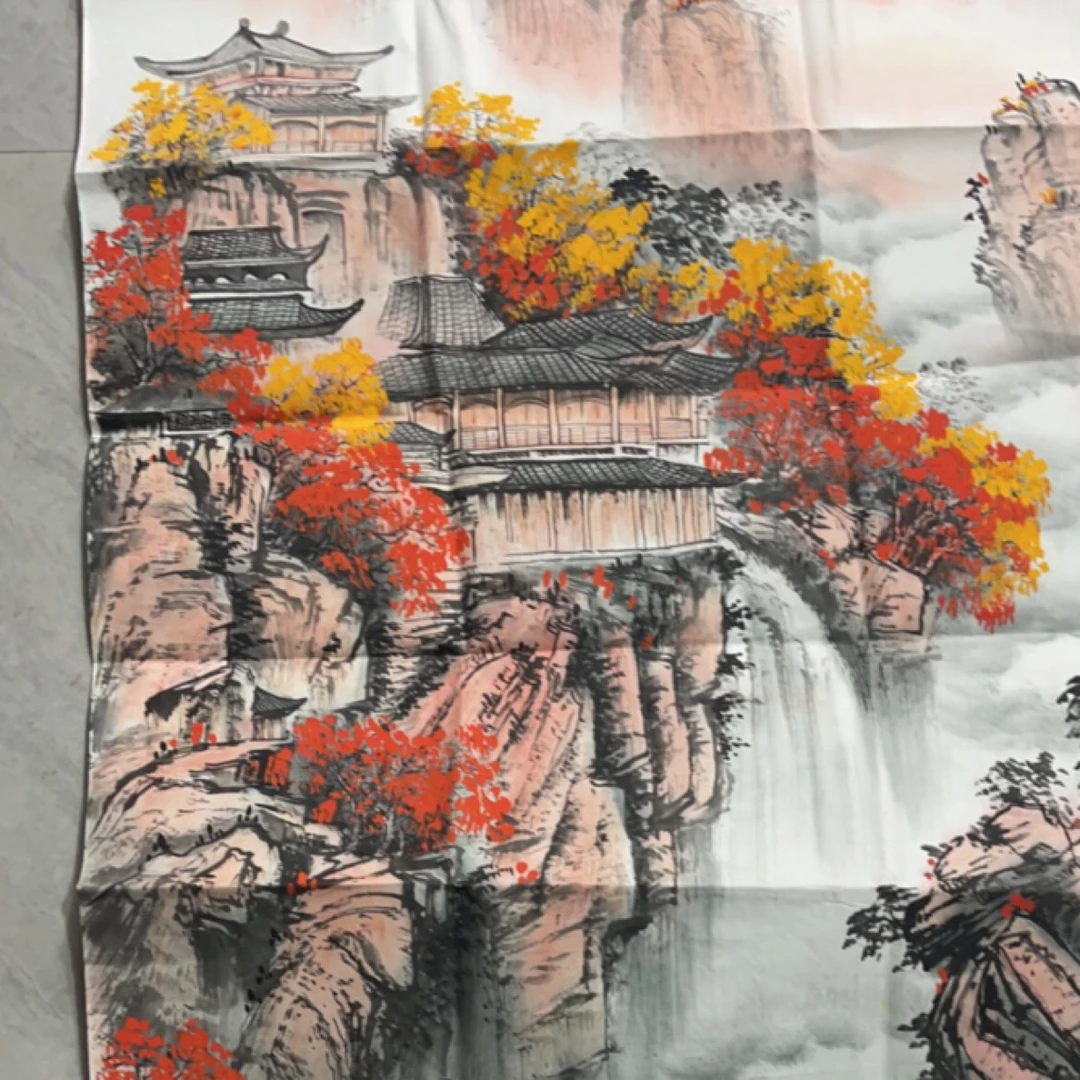 玖玖画院。 四尺山水