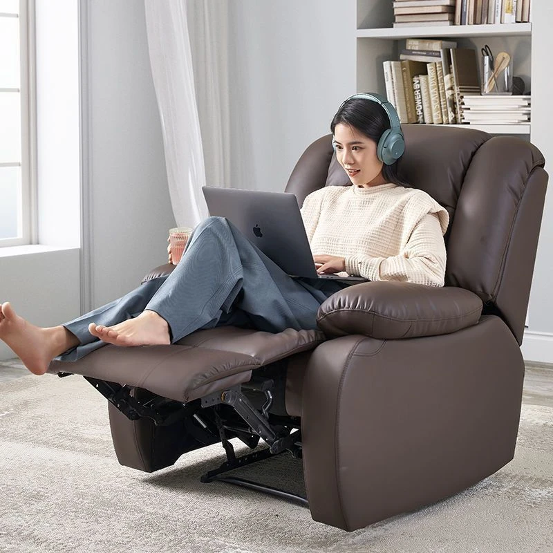 【宜选家具】多功能真皮电动沙发椅家用小户型客厅简约现代单人索提