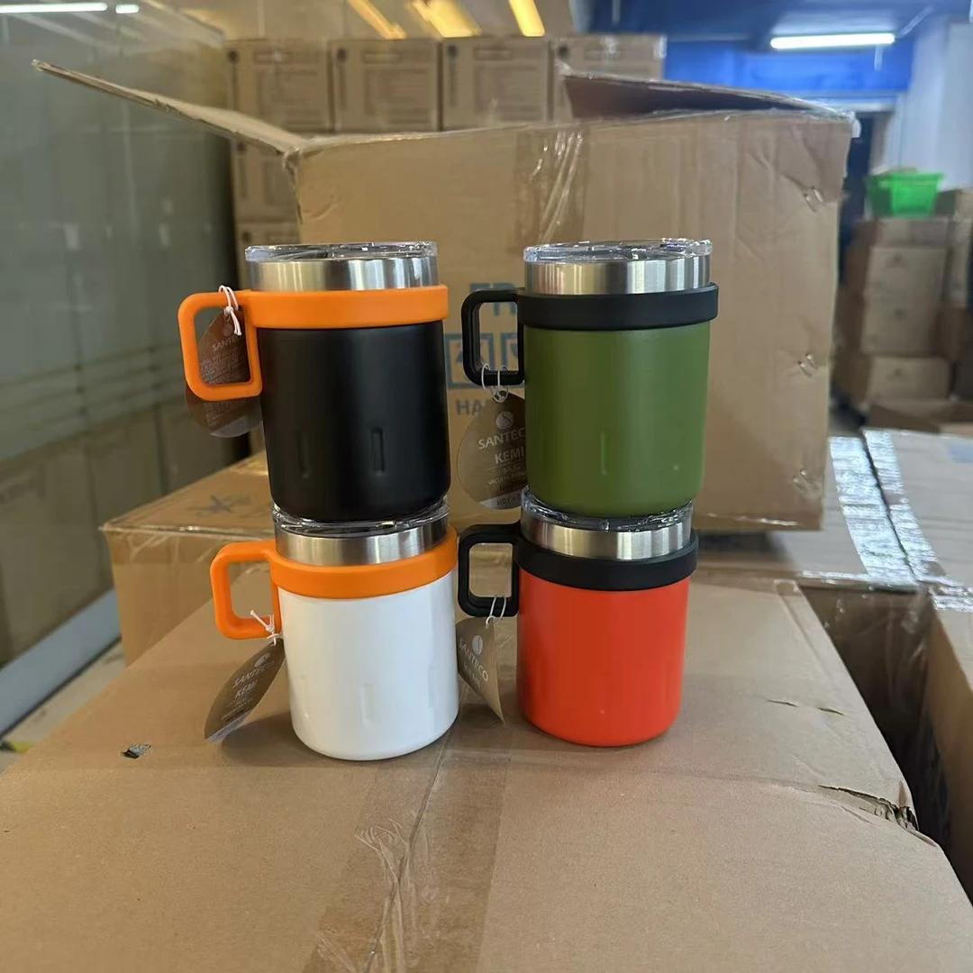 K241937直饮杯370ml 户外不锈钢真空隔热 保温马克杯