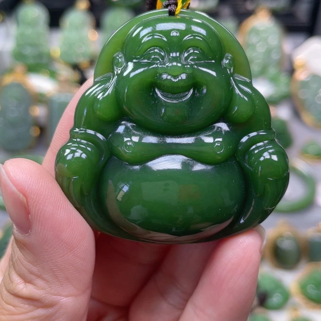 和田玉（碧玉）未镶嵌吊坠(不含链)