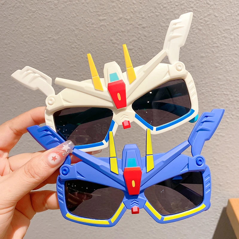 儿童墨镜潮酷男孩卡通变形金刚太阳眼镜小男孩防紫外线防晒遮阳镜