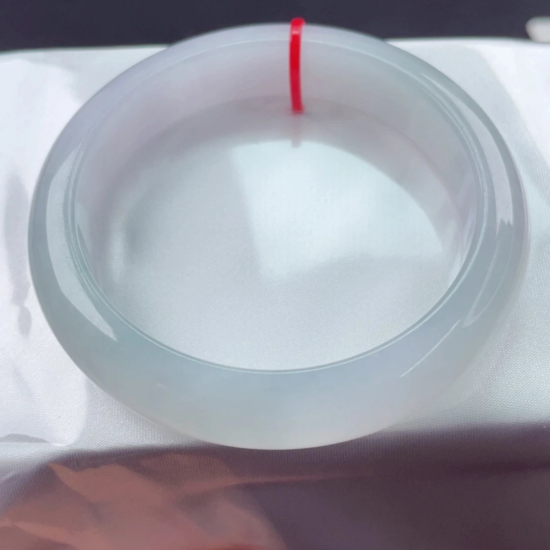 翡翠未镶嵌手镯5758正圈