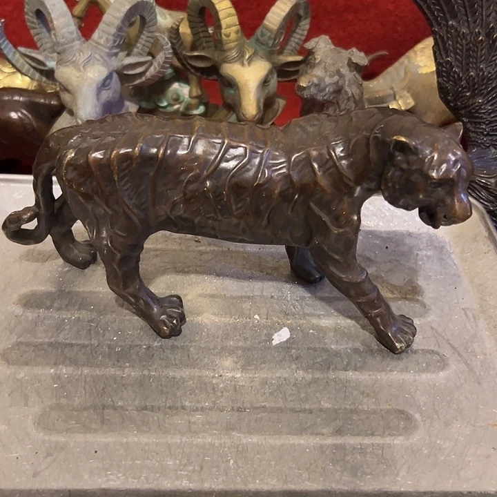 旧***说黄铜摆件，文房工艺品摆件