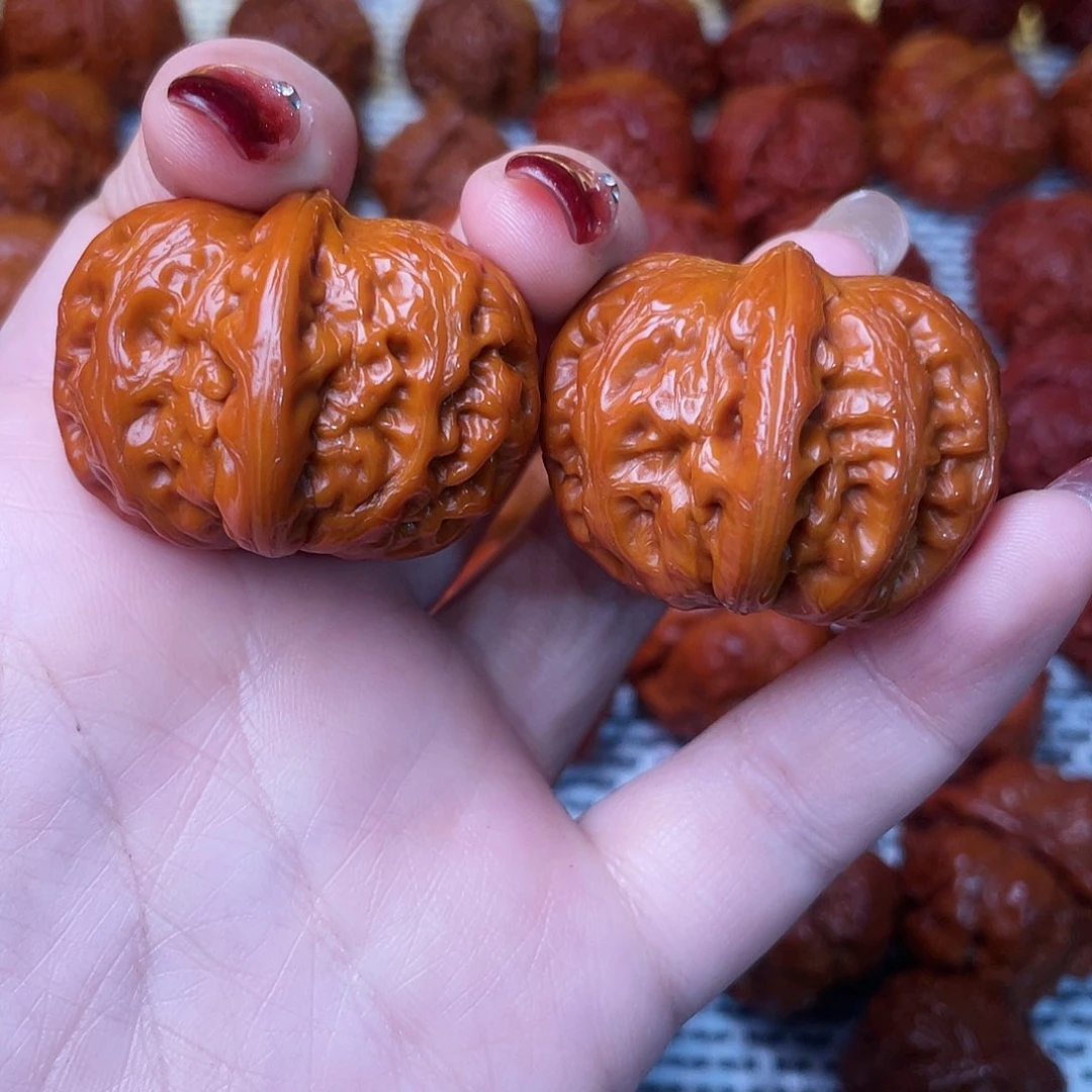 桃核吊坠文玩核桃 手把件 元宝 39