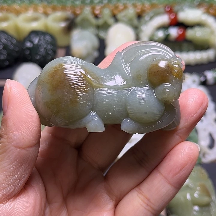 和田玉未镶嵌挂件