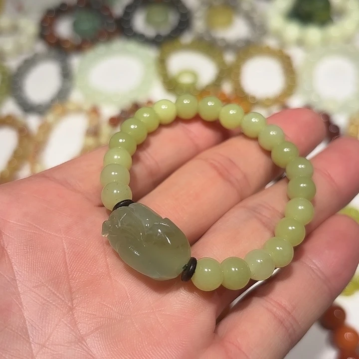 未镶嵌蛇纹石玉手串