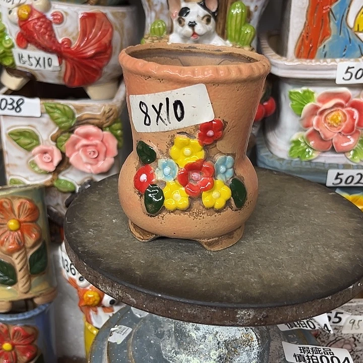 粗陶材质多肉花盆