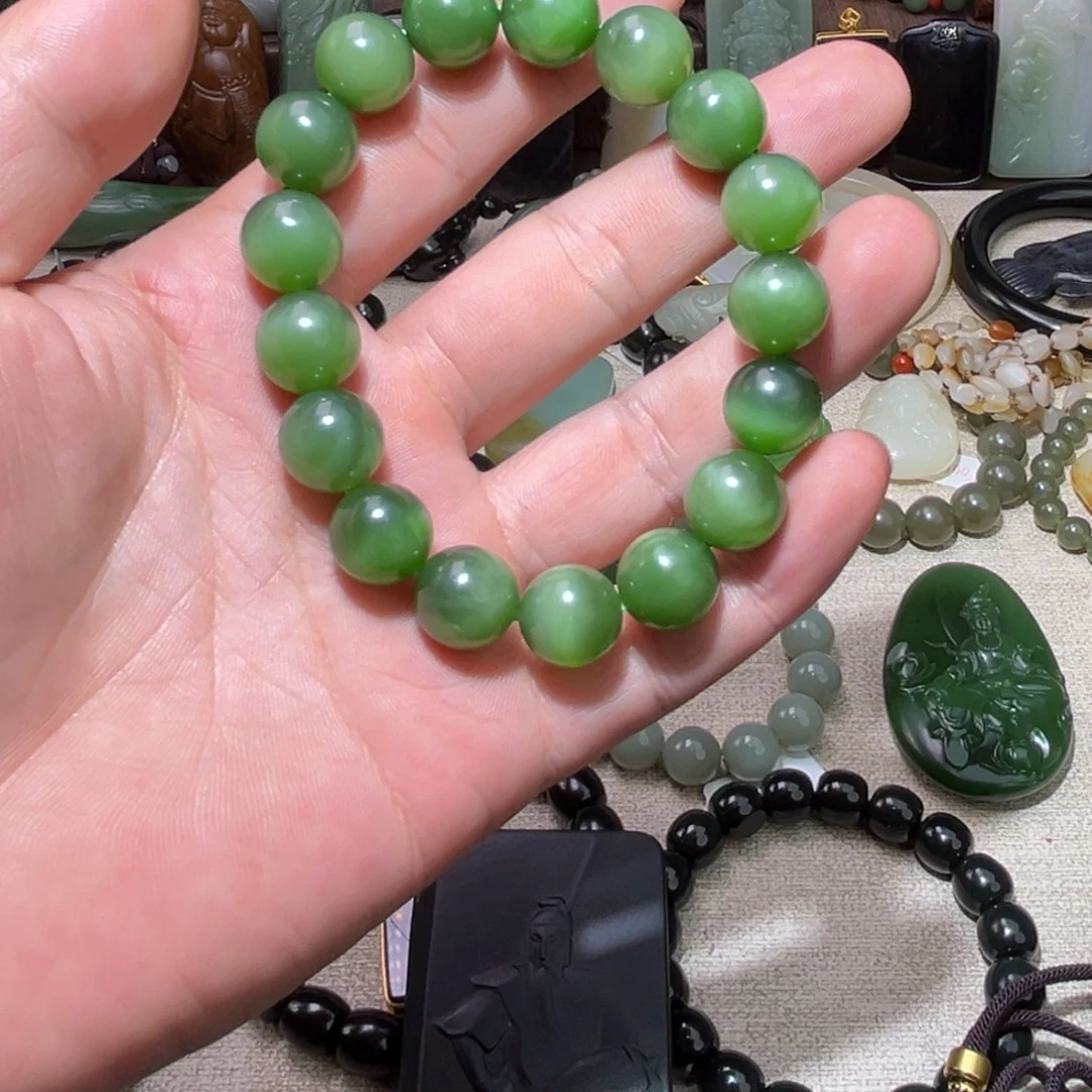 和田玉未镶嵌手链