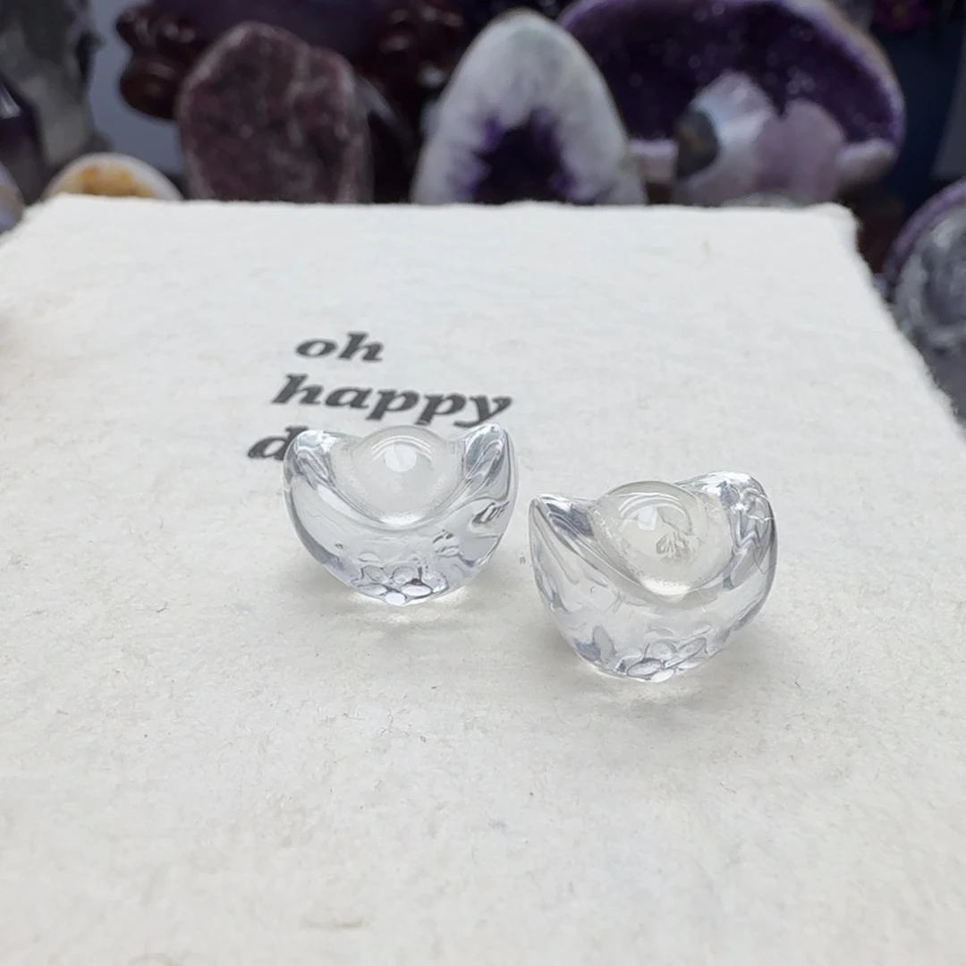 未镶嵌紫晶摆件元宝