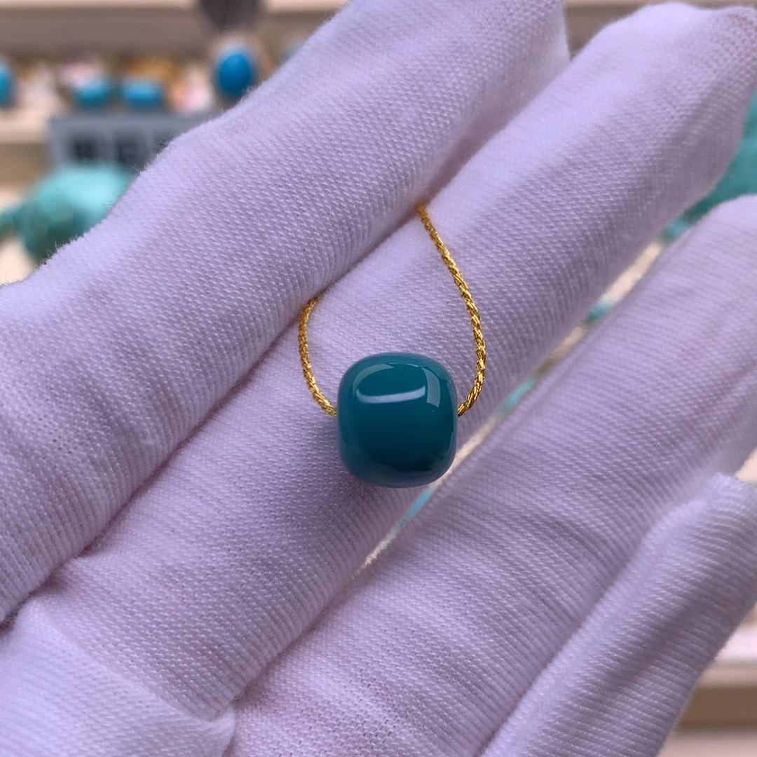 未镶嵌绿松石珠宝奇石10*8.9mm