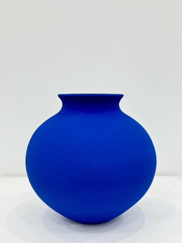 言言家 高级雾霾蓝手工台面水培花瓶