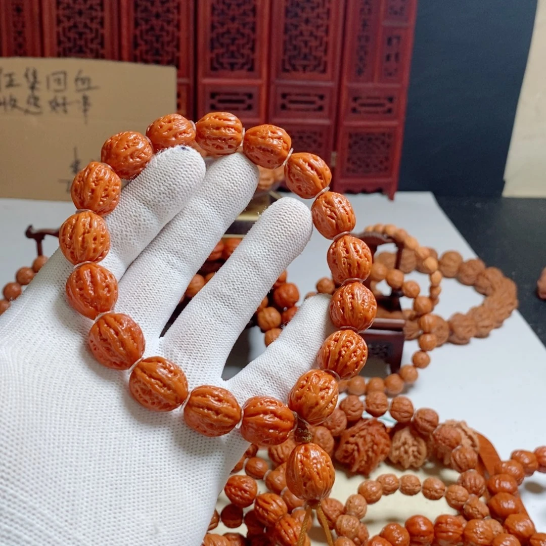 文玩核桃手串蜡**熊尺寸14