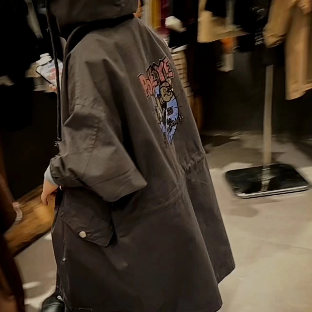朵朵~秋季新款长款外套