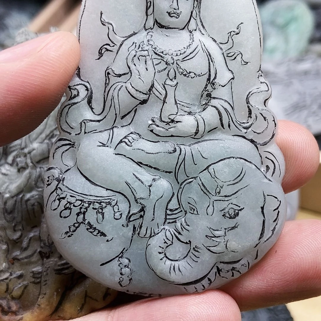 飛***号未镶嵌定制翡翠超级红包