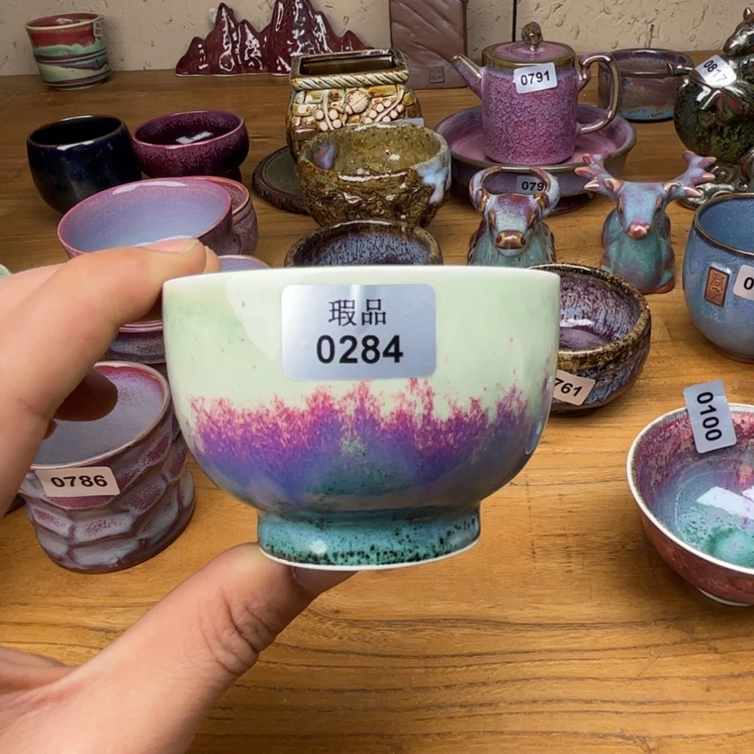 钧瓷杯子窑口自播原矿钧瓷13