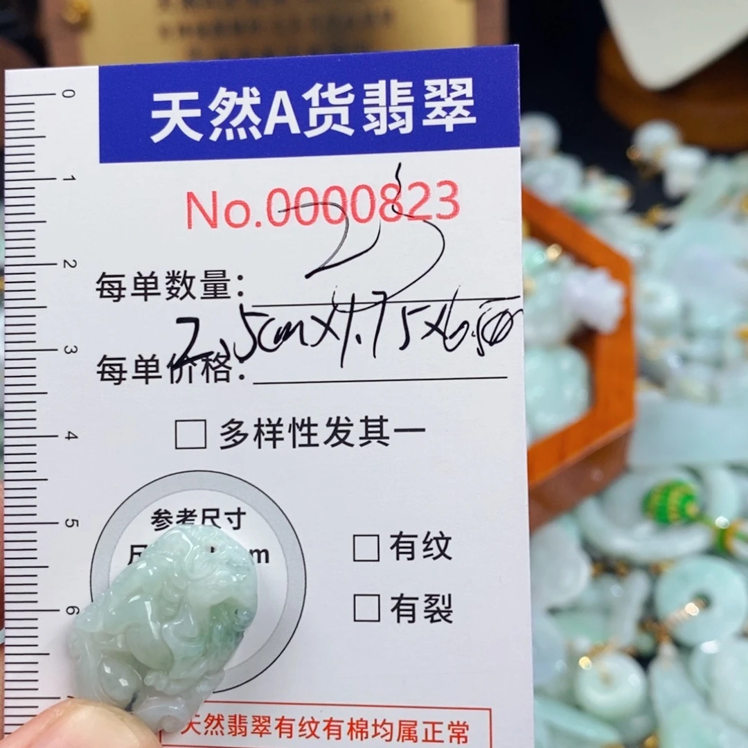 翡翠未镶嵌颈饰823