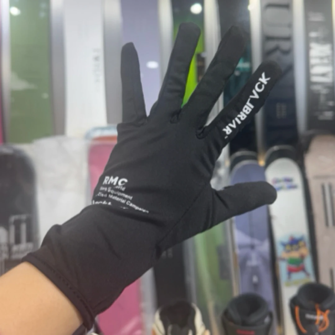 黑荆棘韩国露指手套内胆滑雪户外触屏保暖柔软舒适防滑