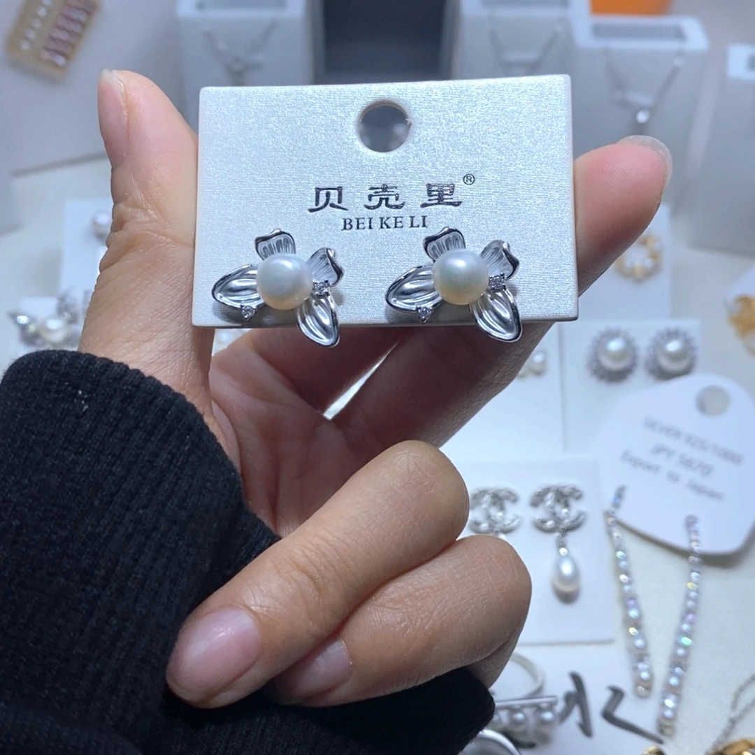 耳饰未镶嵌淡水珍珠