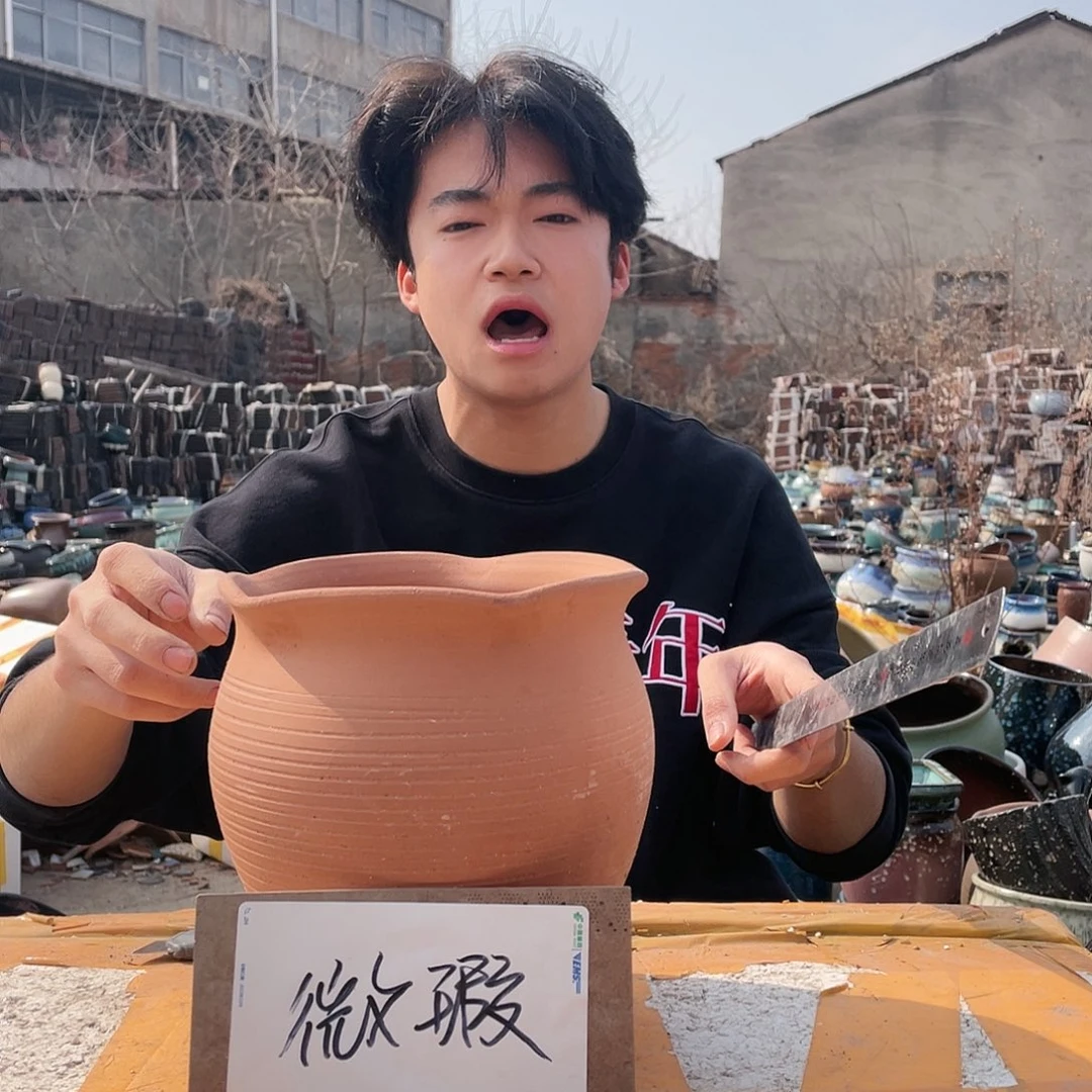 无铅玻璃宜兴紫砂花盆
