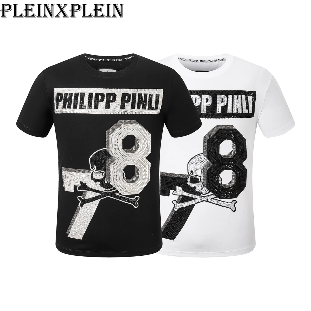 PLEINXPLEIN夏季新款老钱风男装高级感男士上衣 轻奢潮流T恤 T34