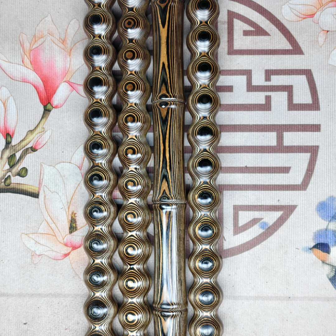 斑马木葫芦棍把玩棍木制品防身健身棍