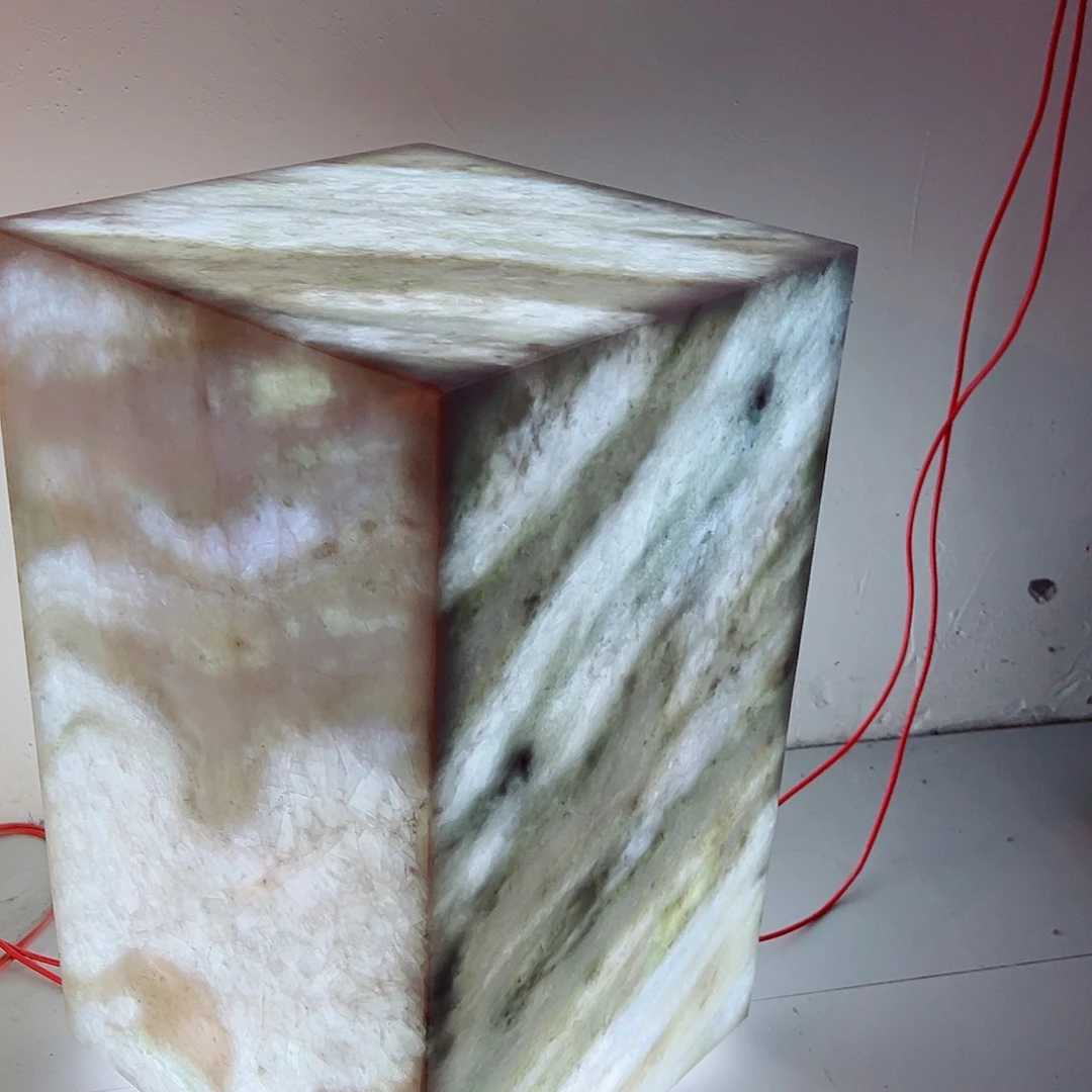 大理石蓝水晶墩墩