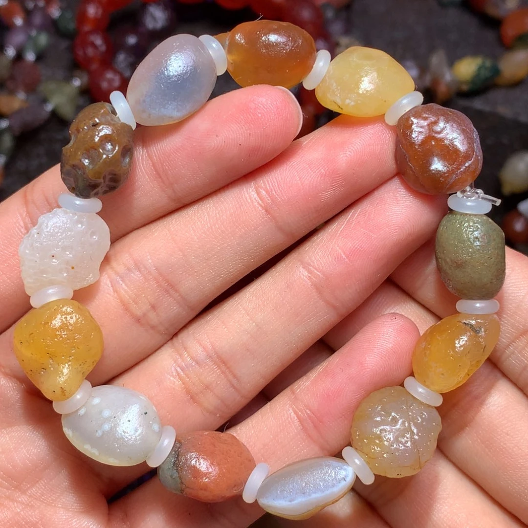 未镶嵌玛瑙/玉髓珠宝半成品