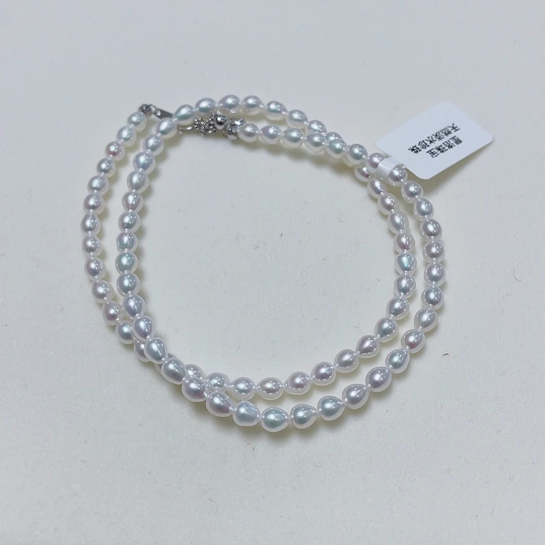 淡水珍珠颈饰银S925镶嵌