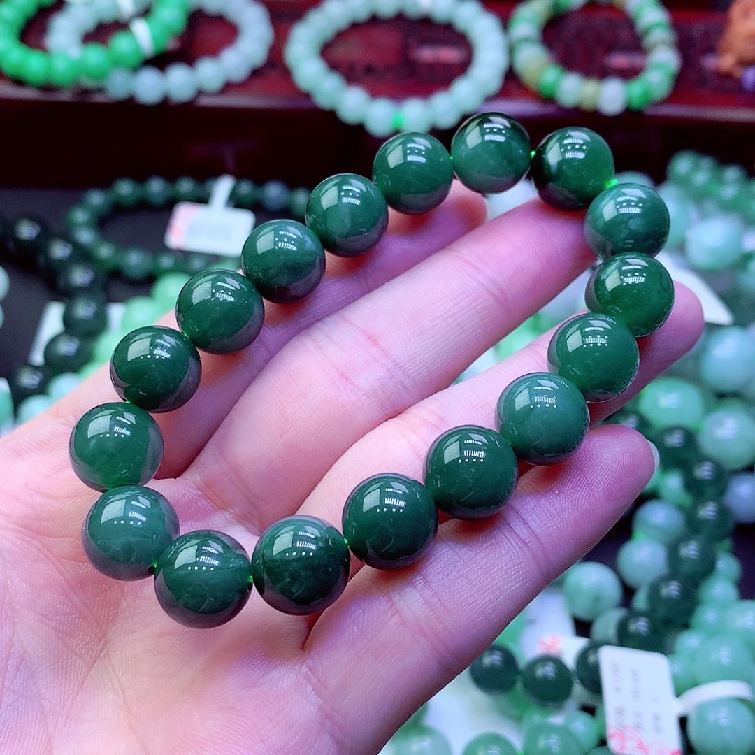 翡翠未镶嵌毛衣链