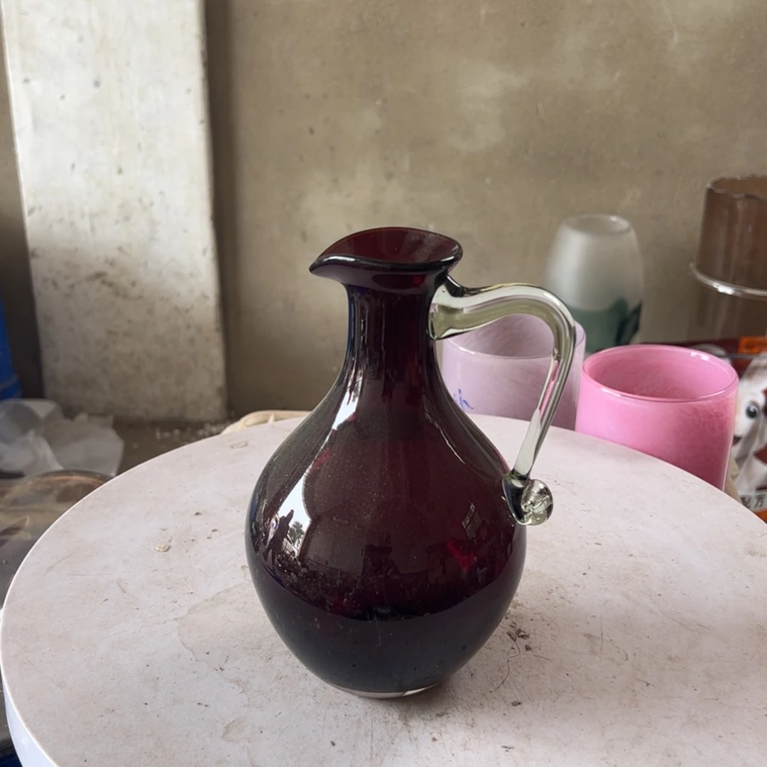 弘扬琉璃花器微瑕高度19