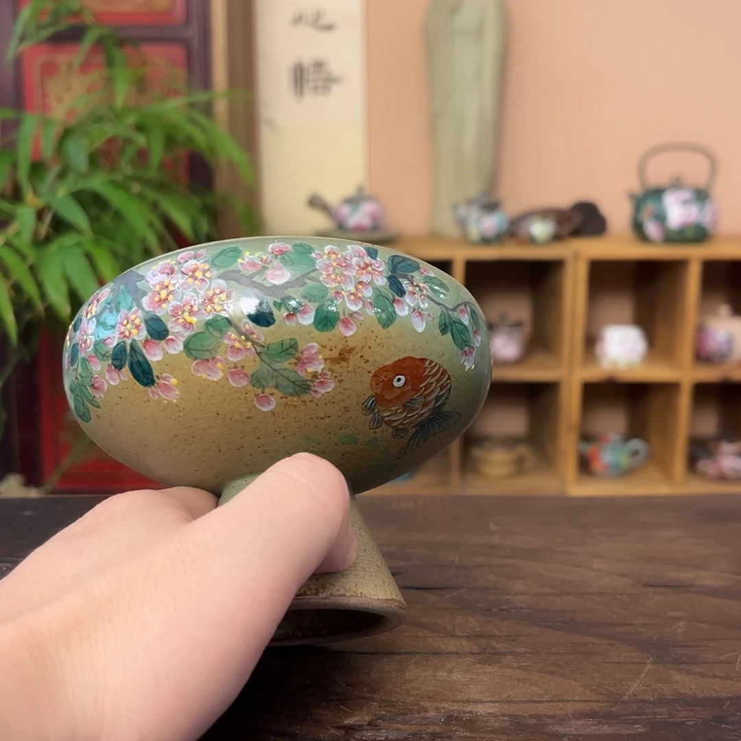 柴烧手工手绘陶瓷