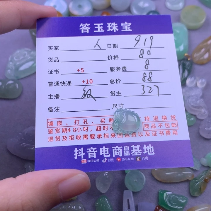 颈饰未镶嵌翡翠人**多