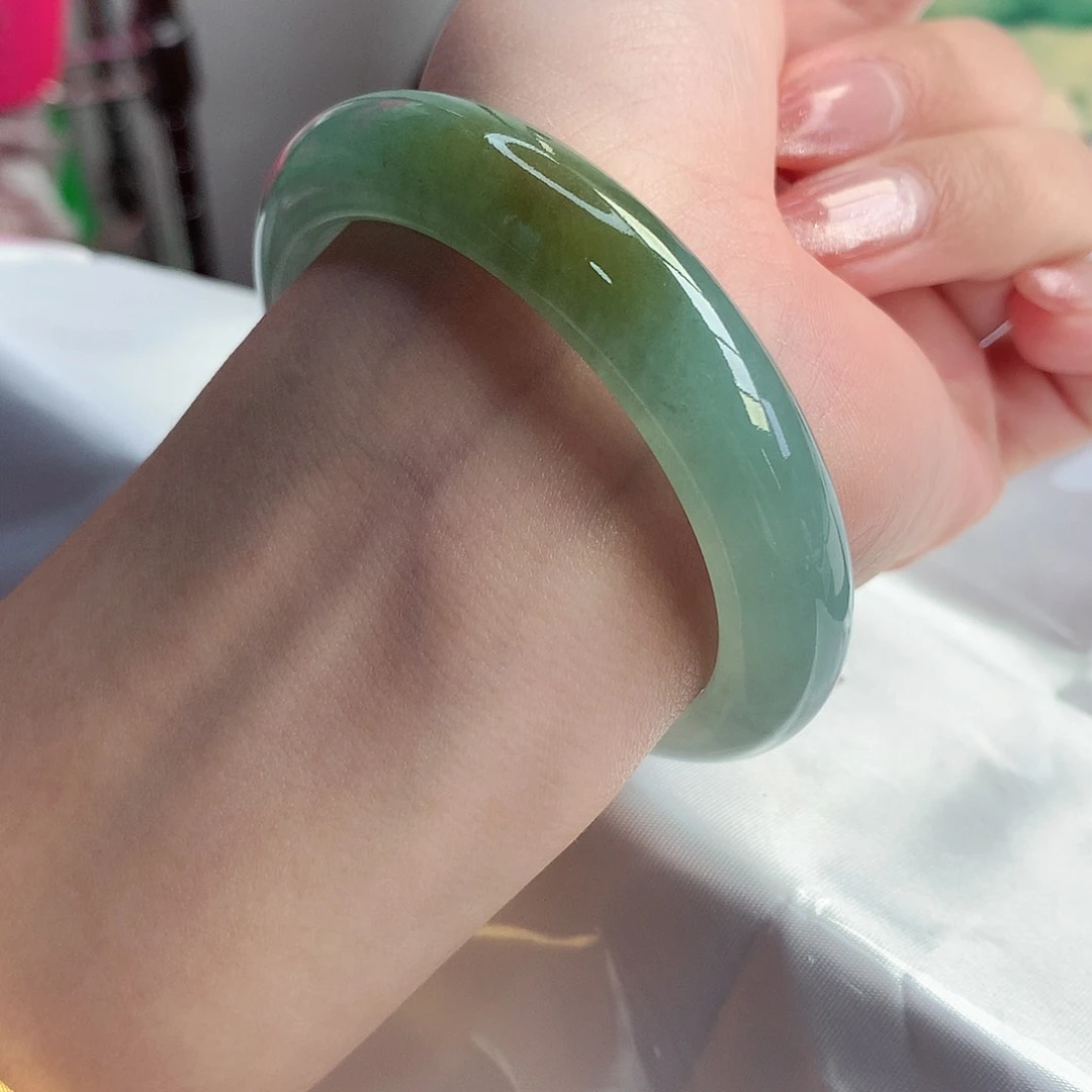 翡翠手镯未镶嵌天然A货翡翠53/54