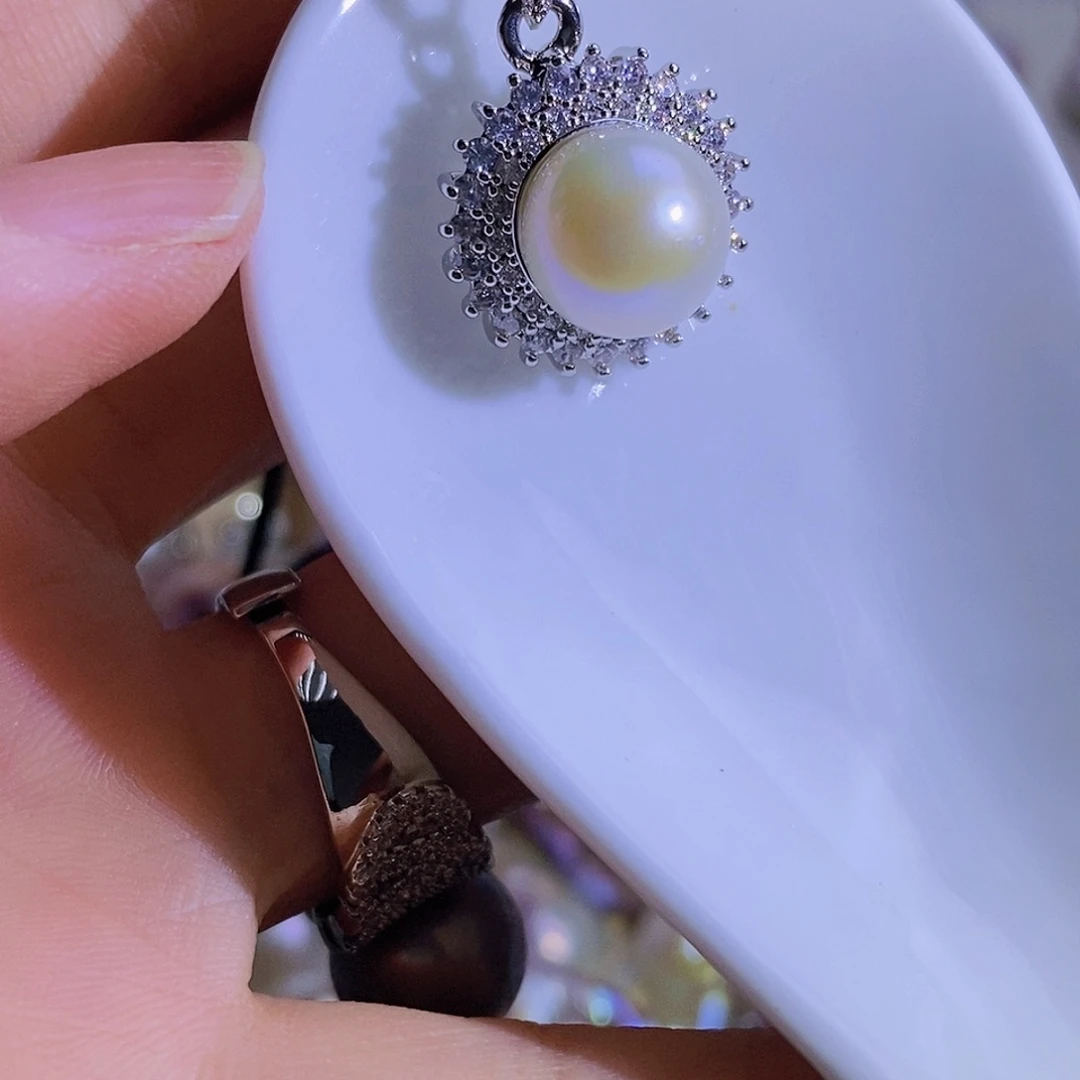天然淡水珍珠（微瑕）合金淡水珍珠