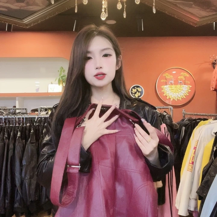 真皮背带裤1111111