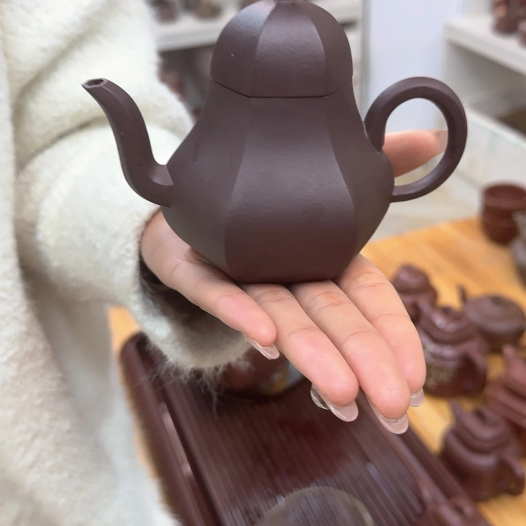 紫砂茶壶紫砂壶六方思婷200cc