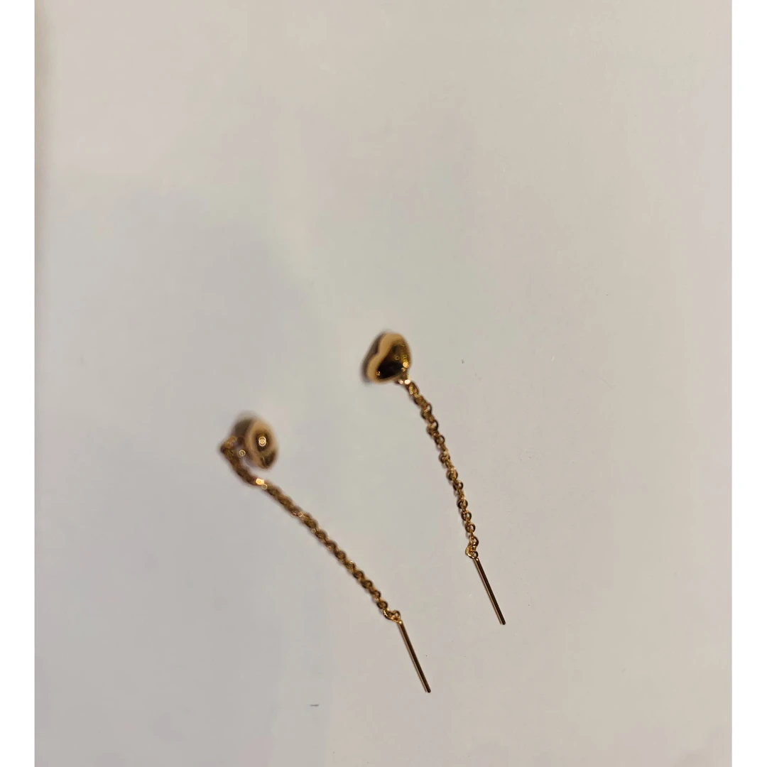 菜百首饰 18K金耳线（丸子）