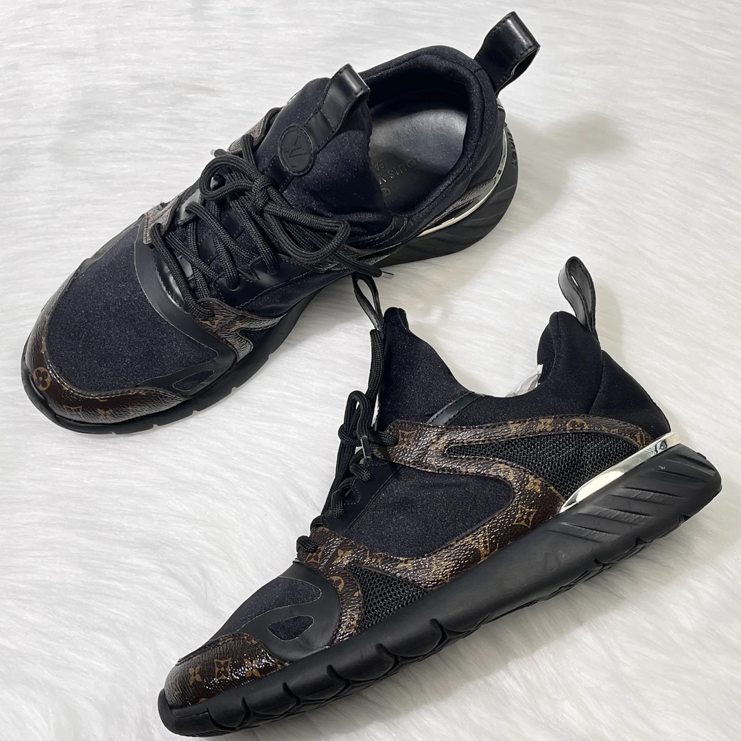 99新 LouisVuitton/路易威登 老花网布鞋 36.5码 公价6k 70114