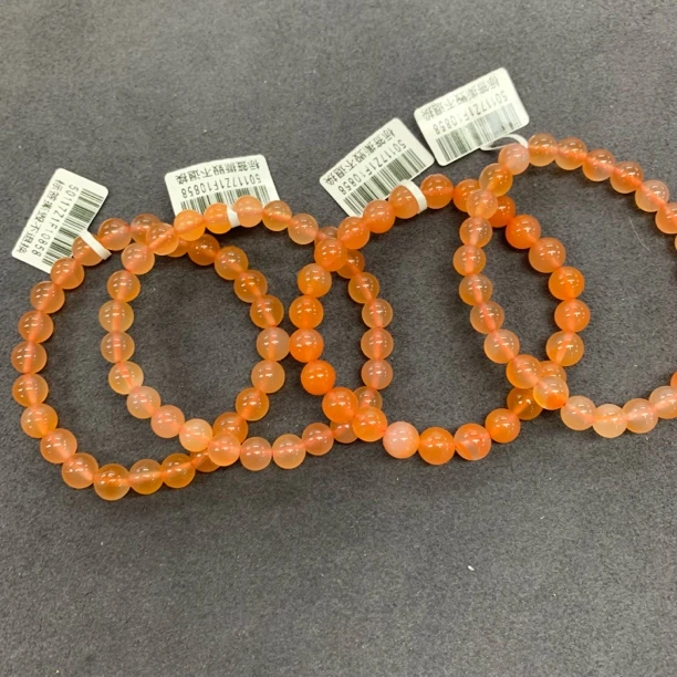 原矿无优化南红河湾冰红单圈7mm左右多样发一串颜色随机福利款