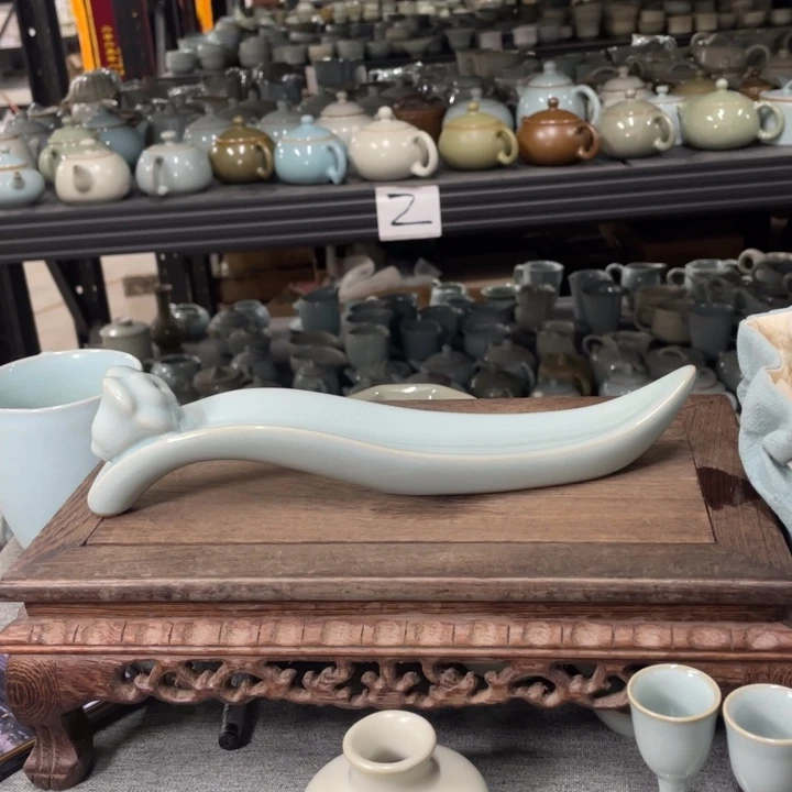 摆件天青如意香插