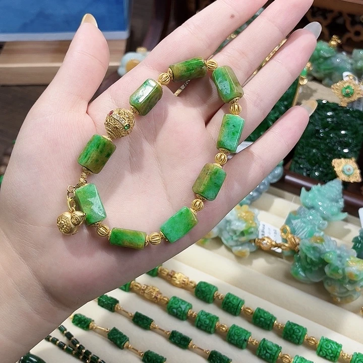 翡翠未镶嵌手链05