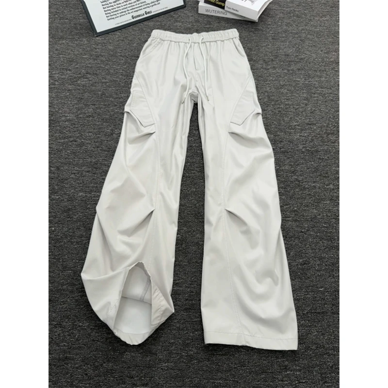 美式机能速干工装裤男款早秋新款斜切休闲弯刀裤子户外运动登山裤