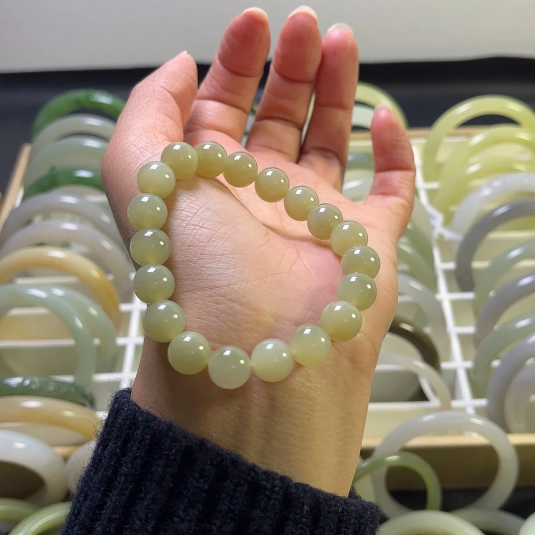 和田玉未镶嵌手链