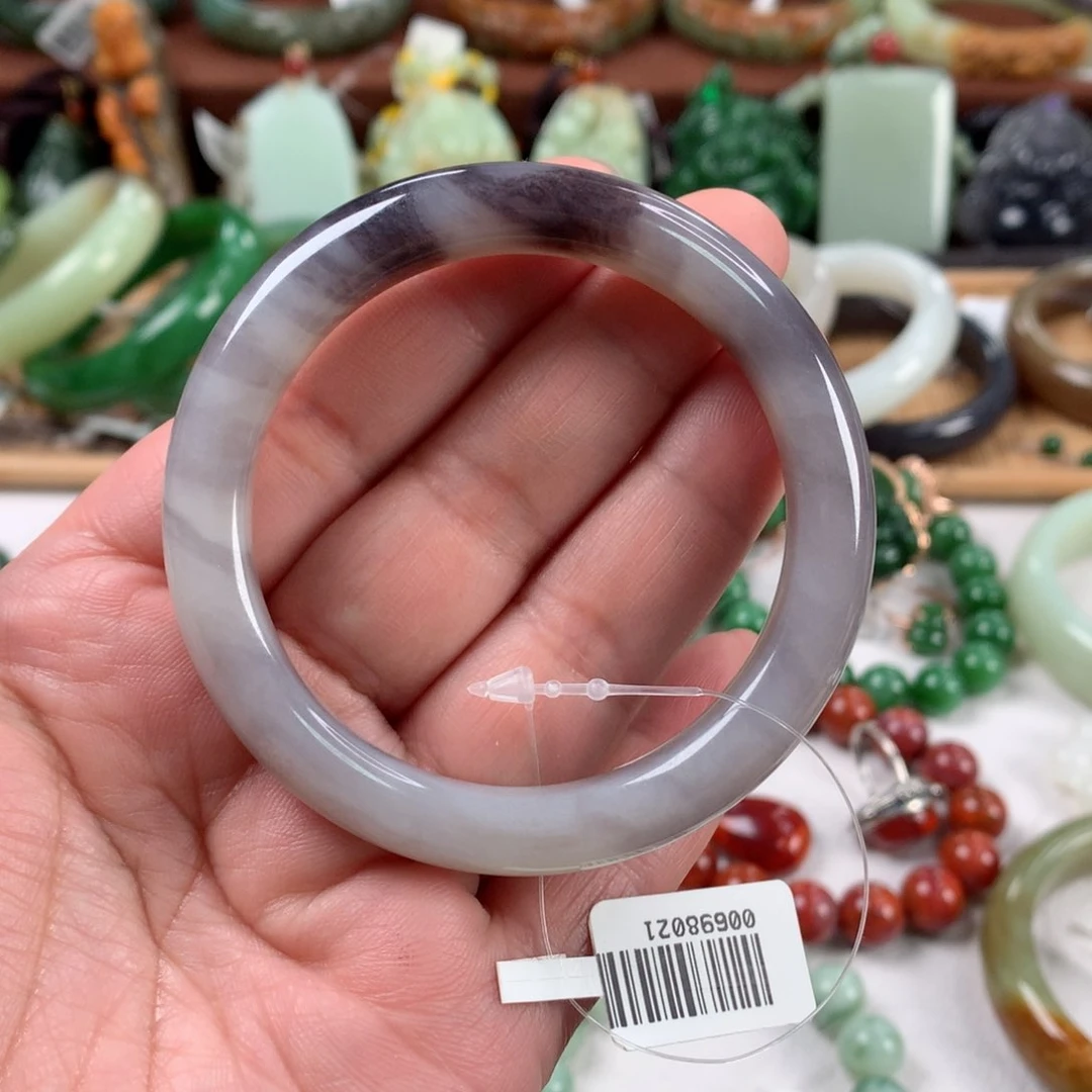 和田玉手镯未镶嵌54口径