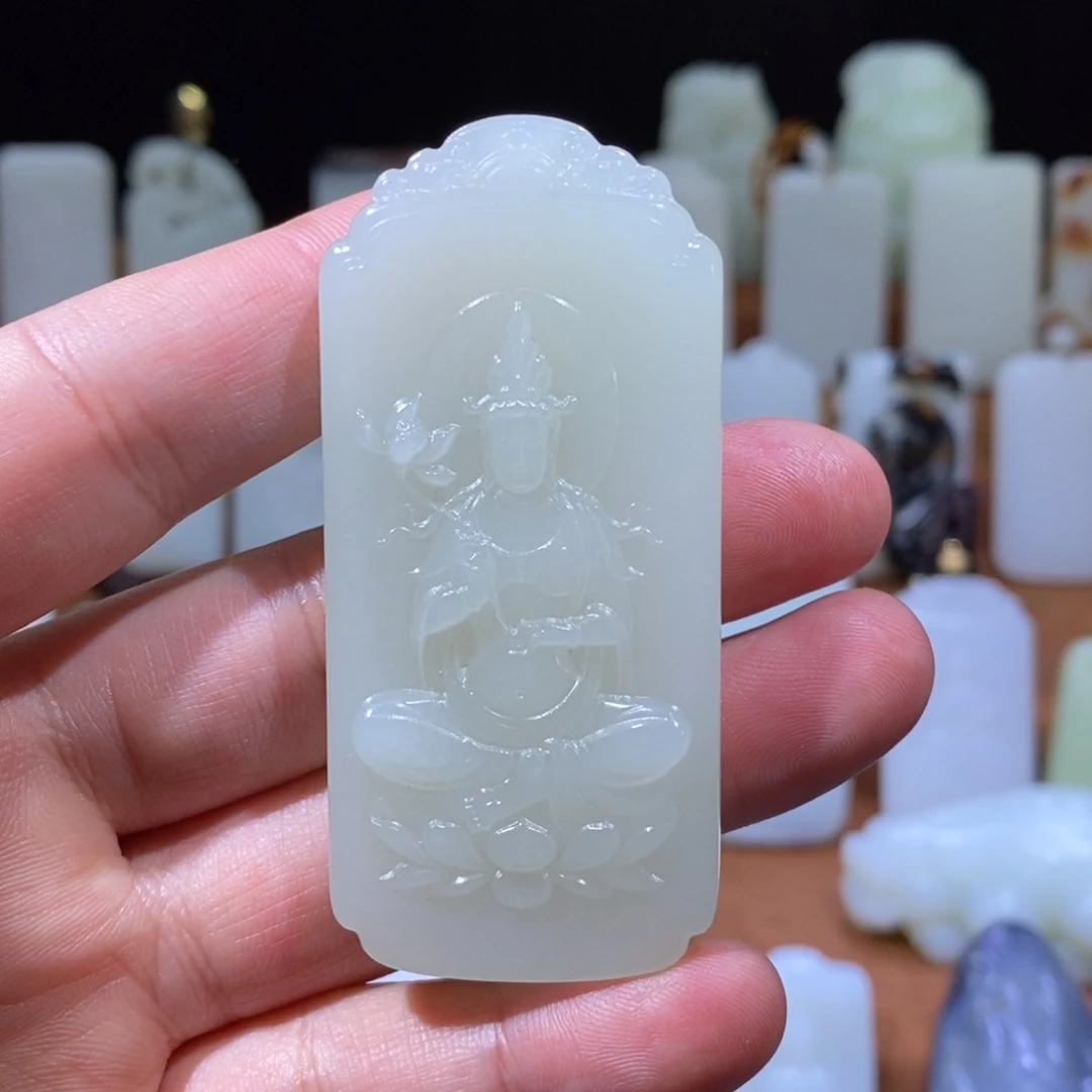 和田玉吊坠(不含链)未镶嵌