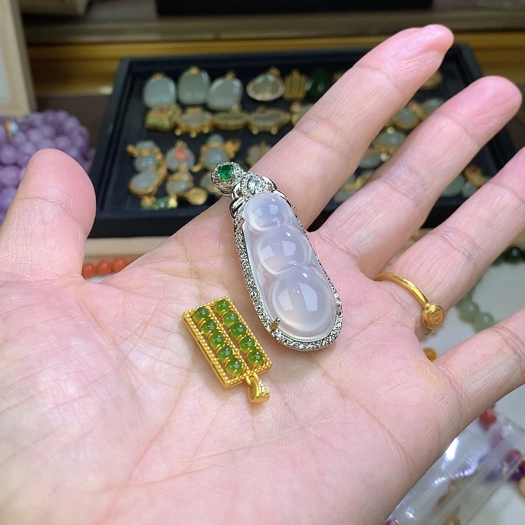 和田玉（糖玉）银S925镶嵌手链