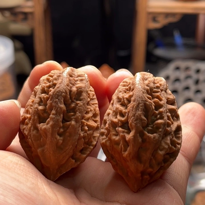 文玩核桃把件楸大胖86